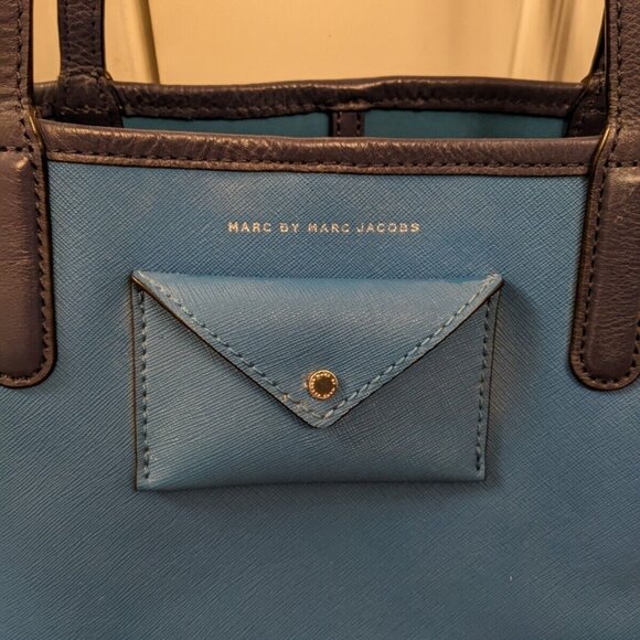 Marc by Marc Jacobs blue leather tote - Picture 3 of 8